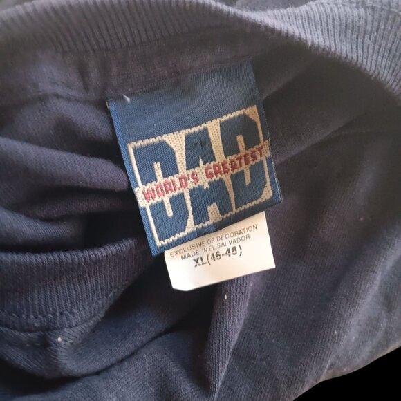 Vintage Men's T-shirt Y2K Worlds Greatest Grandpa Crewneck NEW NWOT DAD - Picture 3 of 3